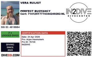 Vera perfect buoyancy brevet